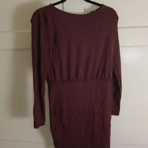 Lulus Vision of Love Burgundy Long Sleeve Bodycon